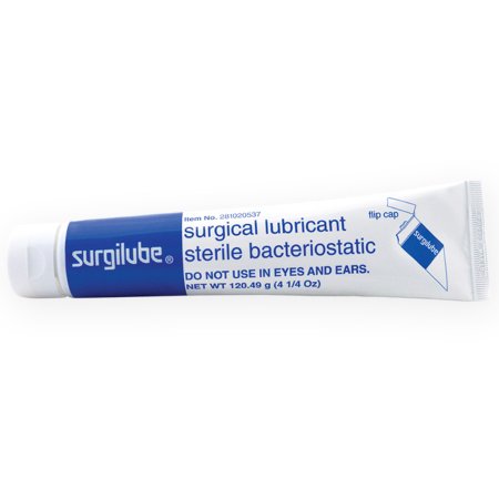 Lubricating Jelly - Carbomer free Surgilube® 4.25 oz. Tube Sterile Flip Cap  # 281020537 (1/TB 12/BX 6BX/CS) by HR Pharmaceuticals  ID 0281-0205-37